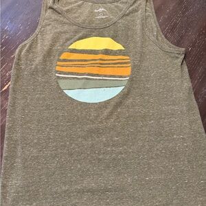Goodfellow & Co. Olive Tank Top with Graphic